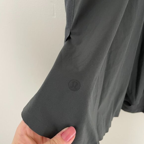 Lululemon Nulux Sleeveless Running Dress 8" Graphite Grey Size 10 - Picture 3 of 7